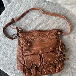 Brown Leather Crossbody Bag
